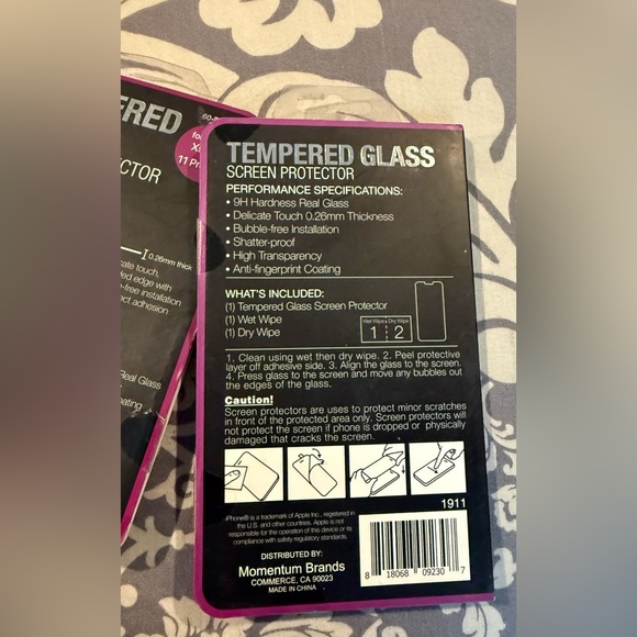 iPhone XS Max & 11 Pro Max Tempered Glass Screen Protectors - Picture 5 of 5